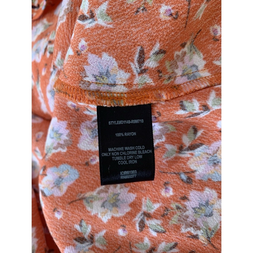 SANCTUARY Flower Print Mini Wrap Dress with Tie Women's Size Small - Picture 5 of 8